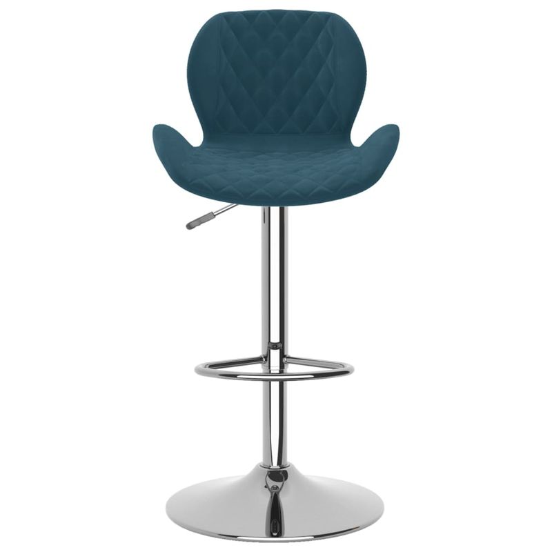Casa si Gradina - Mobilier - Scaune si fotolii - Scaune - Scaune de bar, 2 buc., albastru, catifea - Infinity.ro