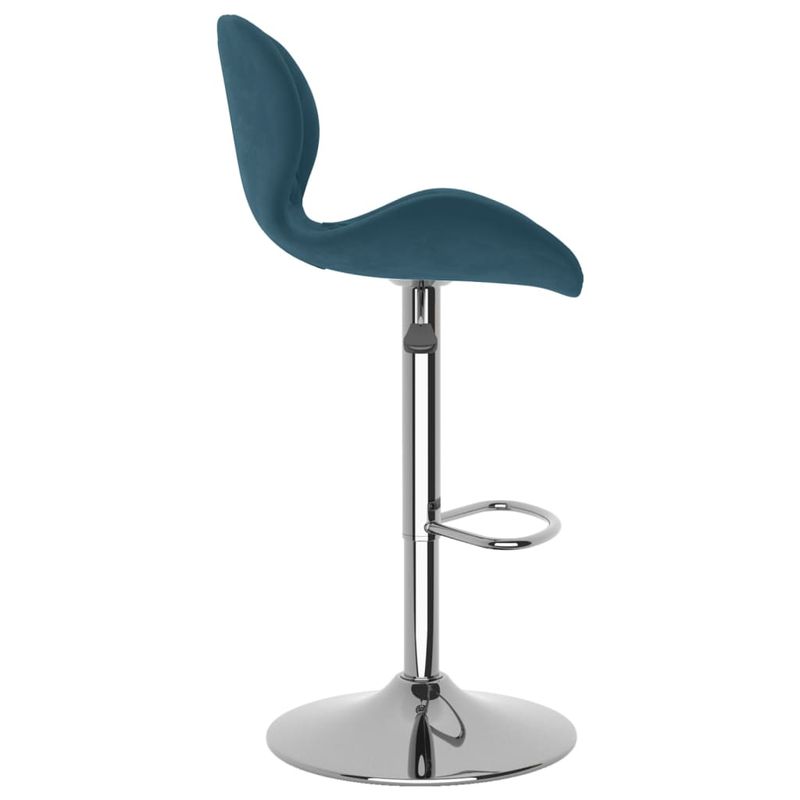 Casa si Gradina - Mobilier - Scaune si fotolii - Scaune - Scaune de bar, 2 buc., albastru, catifea - Infinity.ro