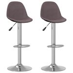 Casa si Gradina - Mobilier - Scaune si fotolii - Scaune - Scaune de bar, 2 buc., gri taupe, material textil - Infinity.ro