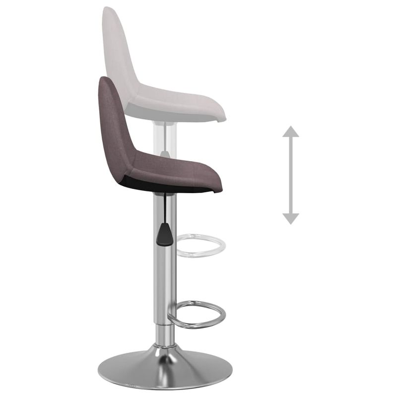 Casa si Gradina - Mobilier - Scaune si fotolii - Scaune - Scaune de bar, 2 buc., gri taupe, material textil - Infinity.ro