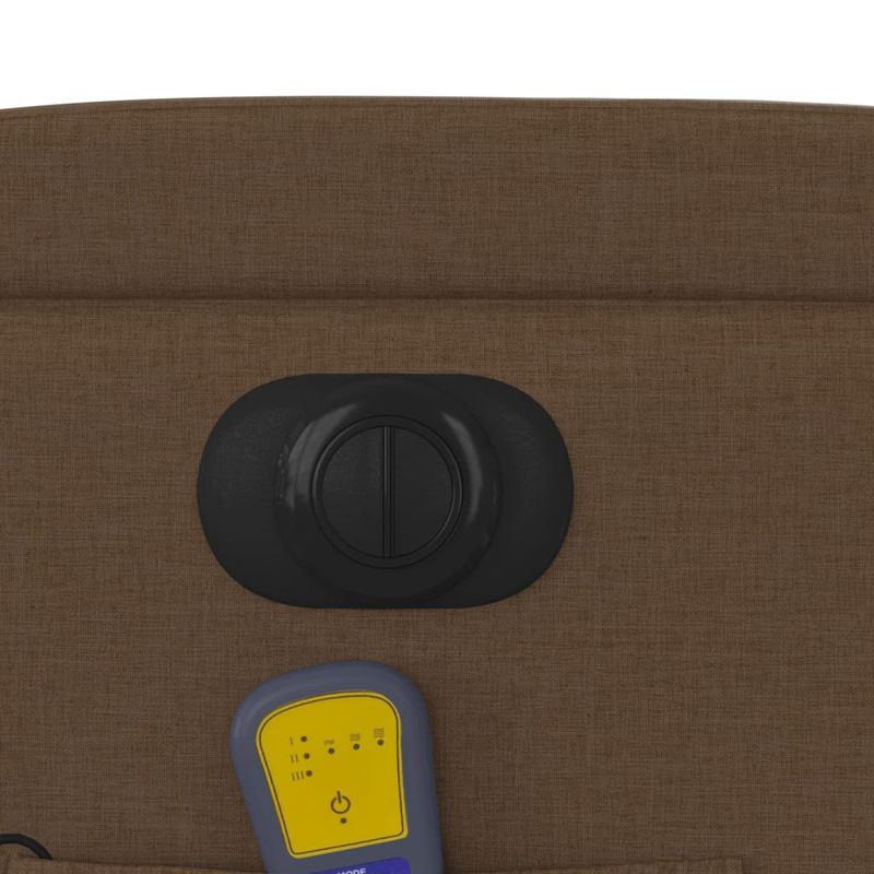 Ingrijire personala si Cosmetice - Sanatate si wellness - Articole wellness - Fotolii de masaj - Fotoliu electric de masaj rabatabil cu ridicare, maro, textil - Infinity.ro