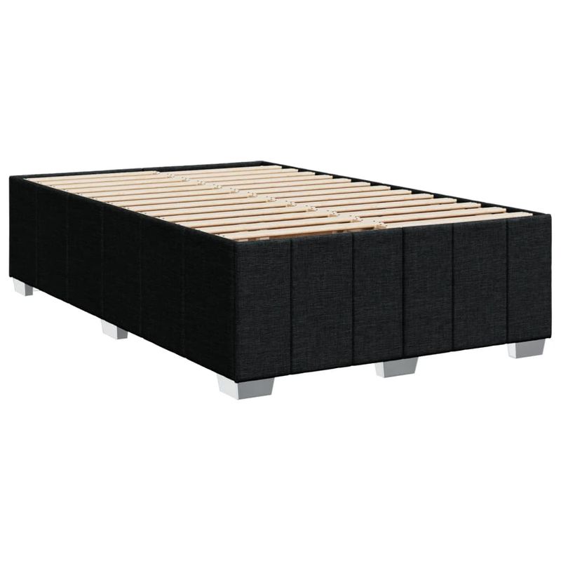 Casa si Gradina - Mobilier - Paturi si accesorii - Paturi - Pat box spring cu saltea, negru, 120x200 cm, textil - Infinity.ro