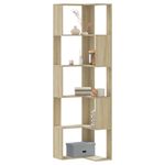 Casa si Gradina - Mobilier - Biblioteci si rafturi - Biblioteci - Biblioteca 5 niveluri stejar sonoma 50x50x179cm lemn prelucrat - Infinity.ro