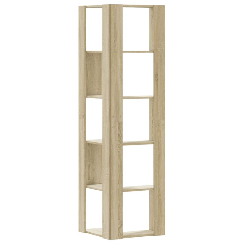 Casa si Gradina - Mobilier - Biblioteci si rafturi - Biblioteci - Biblioteca 5 niveluri stejar sonoma 50x50x179cm lemn prelucrat - Infinity.ro