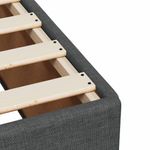 Casa si Gradina - Mobilier - Paturi si accesorii - Paturi - Pat box spring cu saltea, gri inchis, 180x200 cm, textil - Infinity.ro