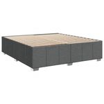 Casa si Gradina - Mobilier - Paturi si accesorii - Paturi - Pat box spring cu saltea, gri inchis, 180x200 cm, textil - Infinity.ro