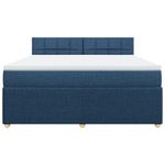 Casa si Gradina - Mobilier - Paturi si accesorii - Paturi - Pat box spring cu saltea, albastru, 180x200 cm, material textil - Infinity.ro