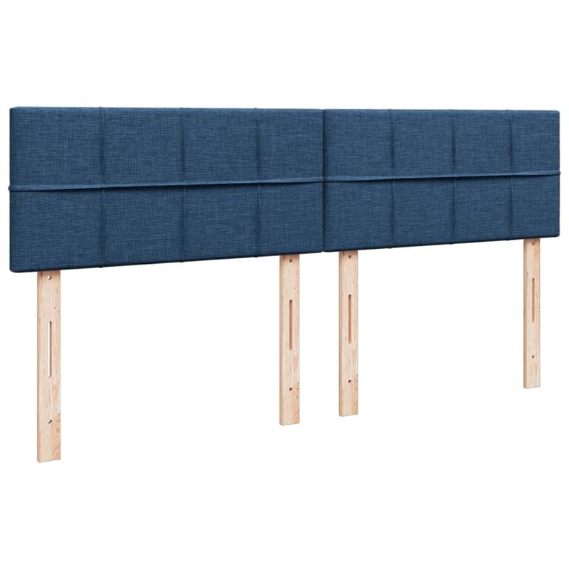 Casa si Gradina - Mobilier - Paturi si accesorii - Paturi - Pat box spring cu saltea, albastru, 180x200 cm, material textil - Infinity.ro