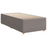 Casa si Gradina - Mobilier - Paturi si accesorii - Paturi - Pat box spring cu saltea, gri taupe, 90x200 cm, textil - Infinity.ro
