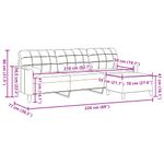 Casa si Gradina - Mobilier - Canapele si coltare - Canapele - Canapea cu 3 locuri si taburet, gri deschis, 210 cm, catifea - Infinity.ro
