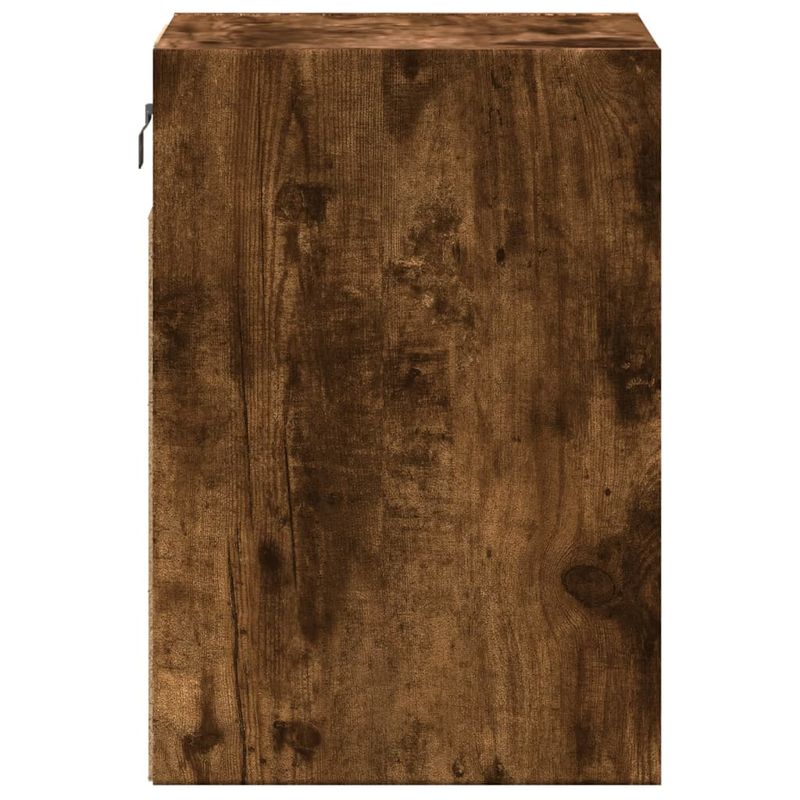 Casa si Gradina - Mobilier - Comode si corpuri - Noptiere - Noptiera montata pe perete cu lumini LED, stejar fumuriu - Infinity.ro