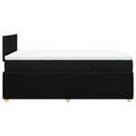 Casa si Gradina - Mobilier - Paturi si accesorii - Paturi - Pat box spring cu saltea, negru, 120x200 cm, textil - Infinity.ro