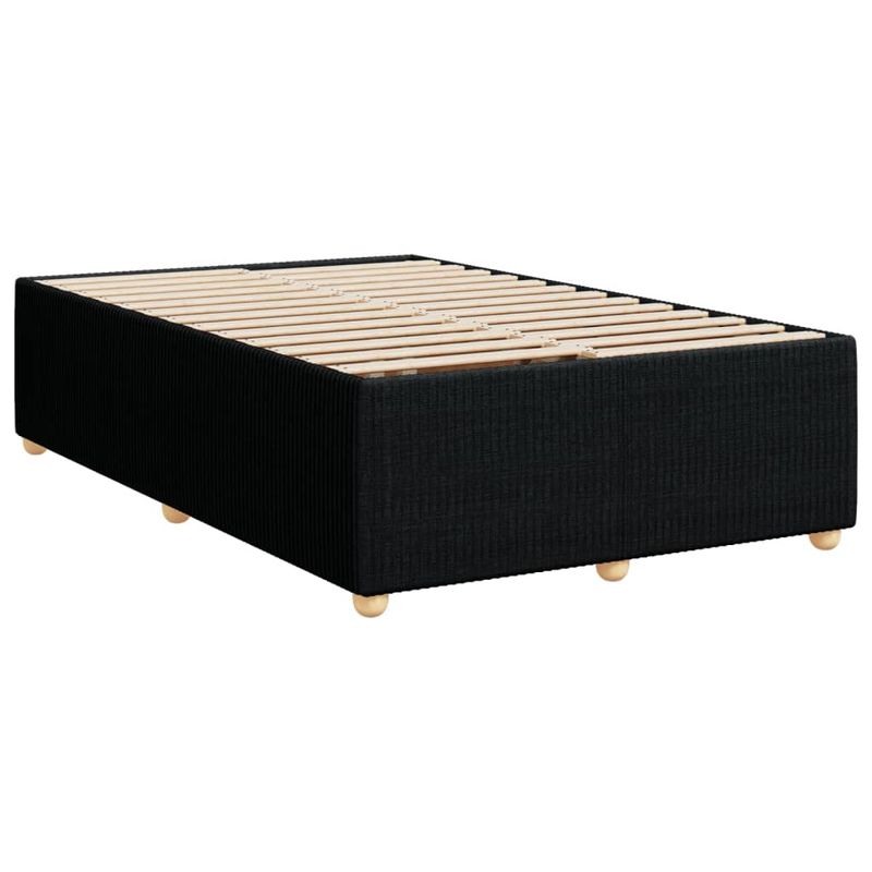 Casa si Gradina - Mobilier - Paturi si accesorii - Paturi - Pat box spring cu saltea, negru, 120x200 cm, textil - Infinity.ro