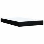 Casa si Gradina - Mobilier - Paturi si accesorii - Paturi - Pat box spring cu saltea, negru, 120x200 cm, textil - Infinity.ro