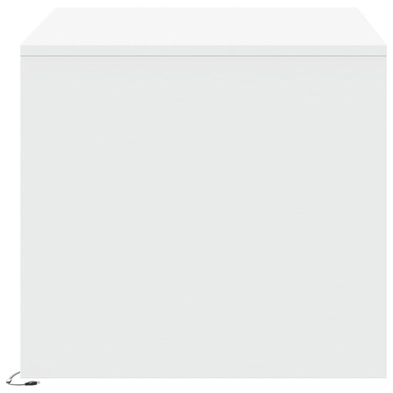 Casa si Gradina - Mobilier - Mese si birouri - Masute de cafea - Masuta de cafea cu lumini LED, alb, lemn prelucrat - Infinity.ro