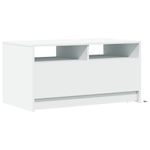 Casa si Gradina - Mobilier - Mese si birouri - Masute de cafea - Masuta de cafea cu lumini LED, alb, lemn prelucrat - Infinity.ro