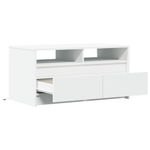 Casa si Gradina - Mobilier - Mese si birouri - Masute de cafea - Masuta de cafea cu lumini LED, alb, lemn prelucrat - Infinity.ro