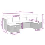 Casa si Gradina - Gradina si terasa - Mobilier exterior - Seturi mobila gradina - Set canapele de gradina cu perne, 6 piese gri deschis poliratan - Infinity.ro
