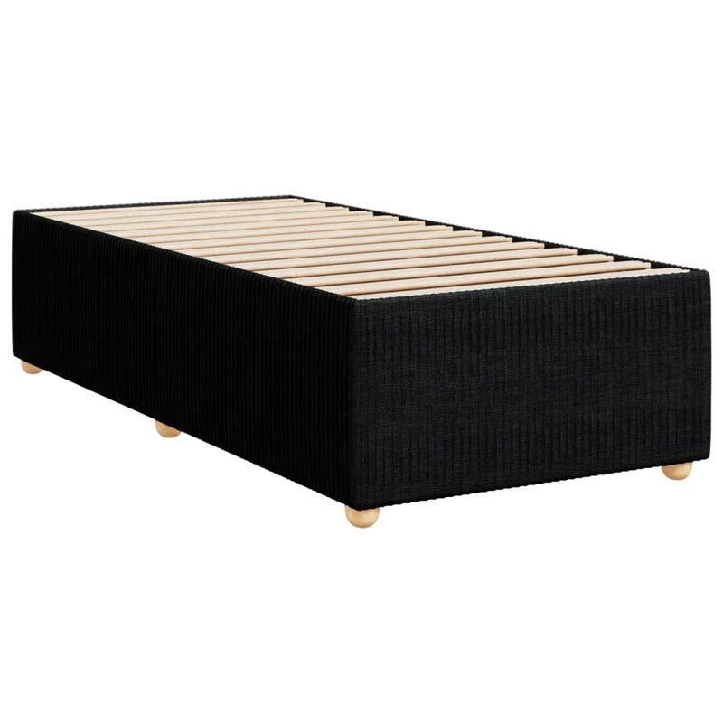 Casa si Gradina - Mobilier - Paturi si accesorii - Paturi - Pat box spring cu saltea, negru, 90x200 cm, textil - Infinity.ro