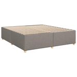 Casa si Gradina - Mobilier - Paturi si accesorii - Paturi - Pat continental cu saltea, gri taupe, 180x200 cm, textil - Infinity.ro