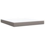 Casa si Gradina - Mobilier - Paturi si accesorii - Paturi - Pat continental cu saltea, gri taupe, 180x200 cm, textil - Infinity.ro