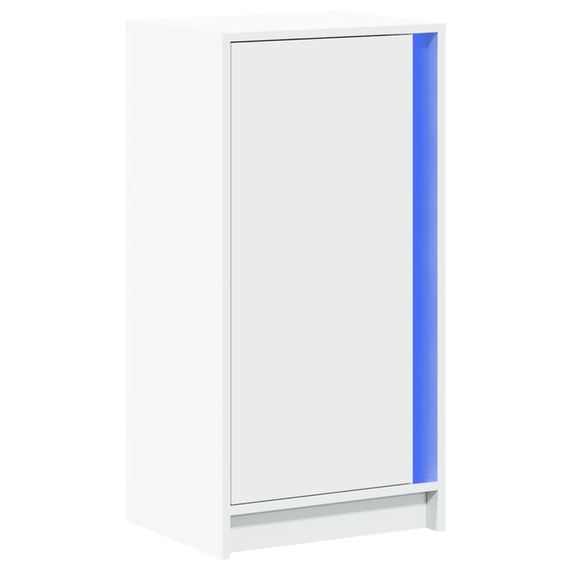 Casa si Gradina - Mobilier - Comode si corpuri - Comode - Dulap cu LED, alb, 42,5x34x85 cm, lemn prelucrat - Infinity.ro