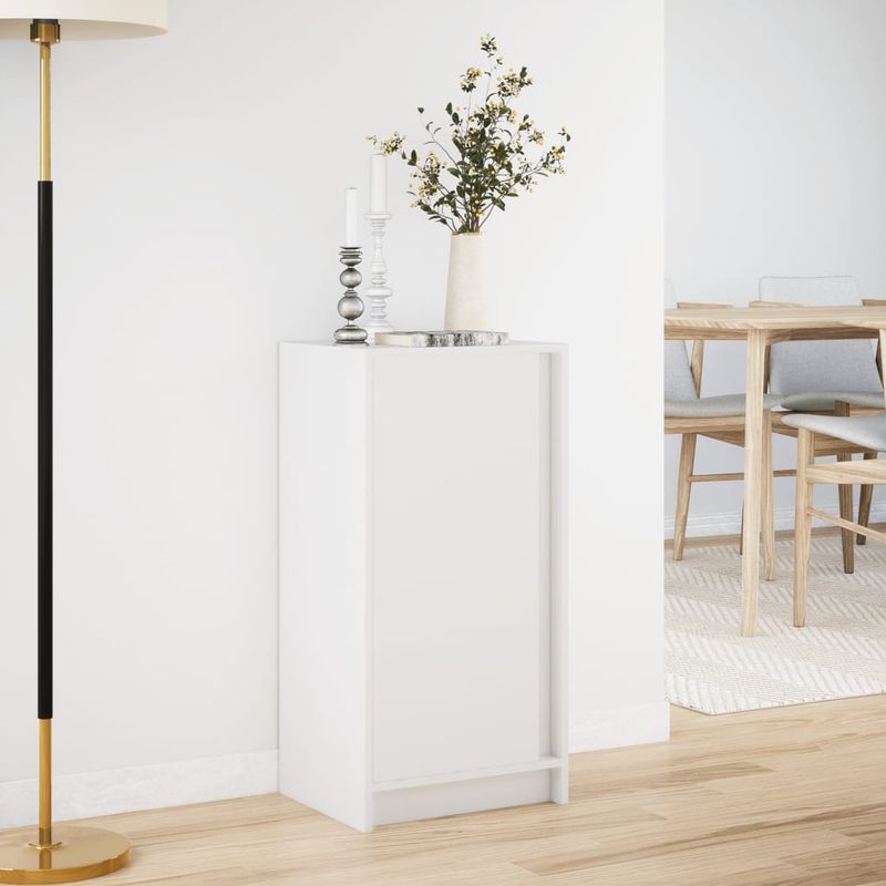Casa si Gradina - Mobilier - Comode si corpuri - Comode - Dulap cu LED, alb, 42,5x34x85 cm, lemn prelucrat - Infinity.ro