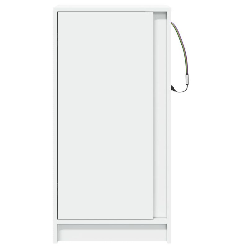 Casa si Gradina - Mobilier - Comode si corpuri - Comode - Dulap cu LED, alb, 42,5x34x85 cm, lemn prelucrat - Infinity.ro