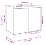 Casa si Gradina - Mobilier - Mobilier baie - Comode baie - Dulap de baie, stejar sonoma, 58x33x60 cm, lemn prelucrat - Infinity.ro