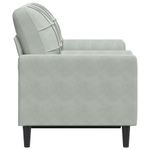 Casa si Gradina - Mobilier - Canapele si coltare - Canapele - Canapea cu 2 locuri cu pernute, gri deschis, 120 cm, catifea - Infinity.ro