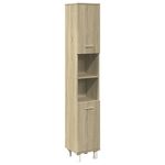 Casa si Gradina - Mobilier - Seturi de mobilier - Seturi baie - Dulap de baie, stejar sonoma, 30,5x30x179 cm, lemn prelucrat - Infinity.ro