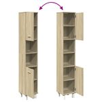 Casa si Gradina - Mobilier - Seturi de mobilier - Seturi baie - Dulap de baie, stejar sonoma, 30,5x30x179 cm, lemn prelucrat - Infinity.ro