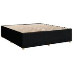 Casa si Gradina - Mobilier - Paturi si accesorii - Paturi - Pat box spring cu saltea, negru, 200x200 cm, textil - Infinity.ro