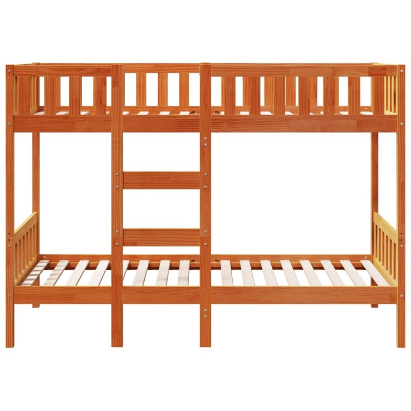 Casa si Gradina - Mobilier - Paturi si accesorii - Paturi - Pat supraetajat, maro ceruit, 90x190 cm, lemn masiv de pin - Infinity.ro