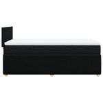 Casa si Gradina - Mobilier - Paturi si accesorii - Paturi - Pat box spring cu saltea, negru, 80x200 cm, textil - Infinity.ro