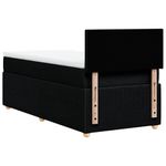 Casa si Gradina - Mobilier - Paturi si accesorii - Paturi - Pat box spring cu saltea, negru, 80x200 cm, textil - Infinity.ro