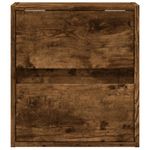 Casa si Gradina - Mobilier - Comode si corpuri - Comode - Comoda TV de perete cu LED, 2 buc. stejar fumuriu, 41x31x45 cm - Infinity.ro