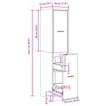 Casa si Gradina - Mobilier - Dulapuri si sifoniere - Dulapuri - Dulap de farmacie, stejar maro, 30x41x144,5 cm, lemn prelucrat - Infinity.ro