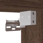 Casa si Gradina - Mobilier - Comode si corpuri - Noptiere - Noptiere montate pe perete cu lumini LED, 2 buc., stejar maro - Infinity.ro