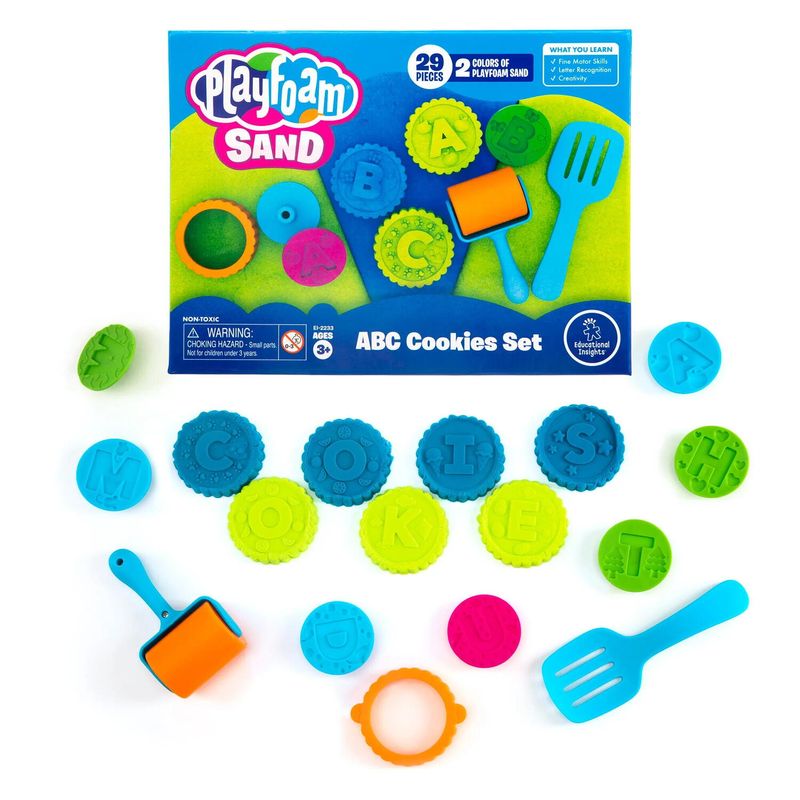 Jucarii, Copii si Bebe - Jucarii si jocuri - Jucarii & jocuri educative - Pasta, lut si nisip modelabil - Set nisip kinetic prajiturele ABC - Playfoam - Infinity.ro