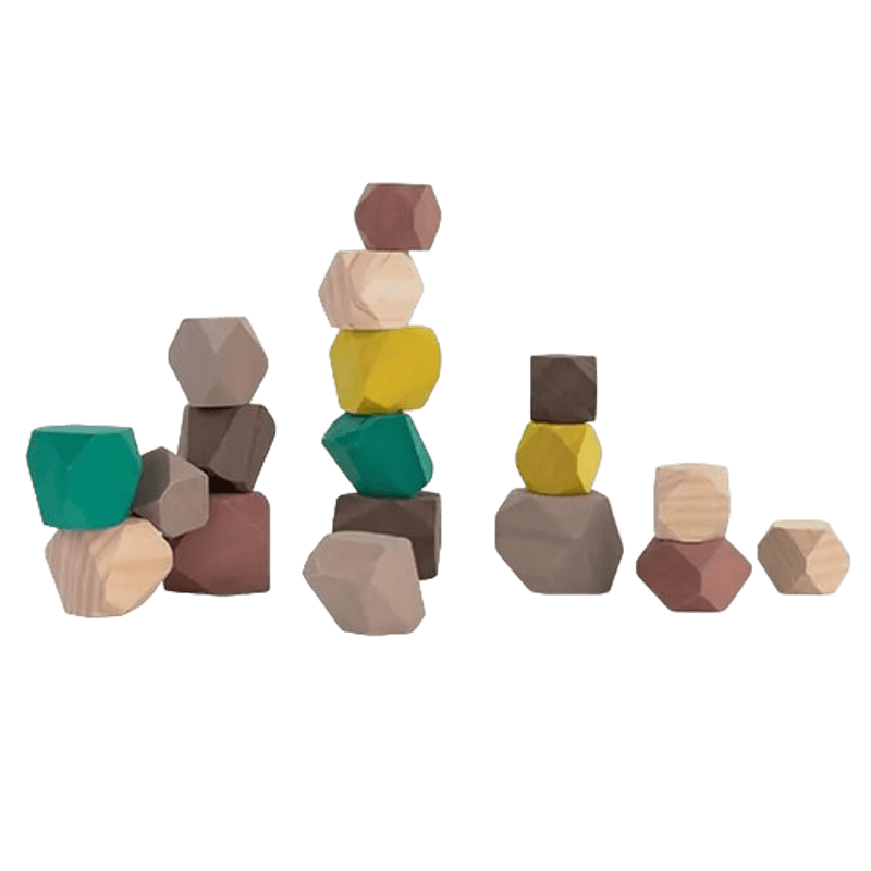 Jucarii, Copii si Bebe - Jucarii si jocuri - Jucarii & jocuri educative - Jocuri si jucarii educative - Joc educativ pentru dezvoltarea motricitatii Wood Stones - Infinity.ro