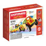 Jucarii, Copii si Bebe - Jucarii si jocuri - Seturi de constructie si cuburi - Seturi de constructie - Set magnetic de construit- Magformers Wow Plus, 18 piese - Infinity.ro