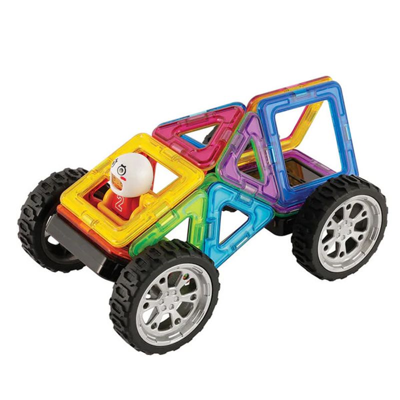 Jucarii, Copii si Bebe - Jucarii si jocuri - Seturi de constructie si cuburi - Seturi de constructie - Set magnetic de construit- Magformers Wow Plus, 18 piese - Infinity.ro