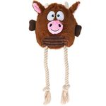 Petshop - Accesorii petshop - Jucarii animale - Jucarii interactive animale - Jucarie de plus, pentru caini, Koopman, 35 x 25 x 8cm, model vacuta - Infinity.ro