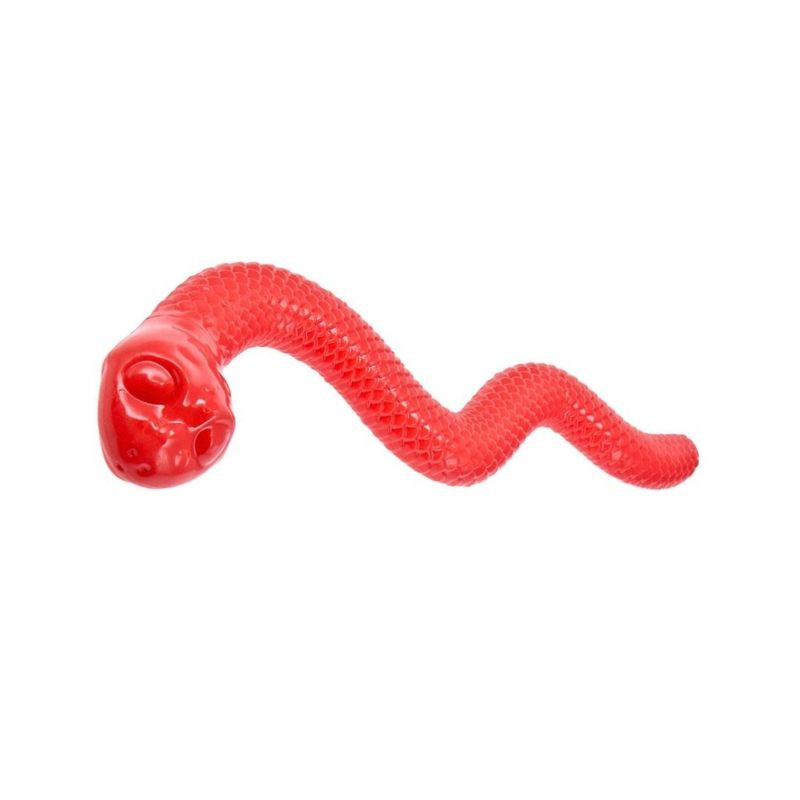 Petshop - Accesorii petshop - Jucarii animale - Jucarii interactive animale - Jucarie sarpe, pentru caini, colectia Dogs, 41 x 6 x 3 cm, culoarea rosu - Infinity.ro