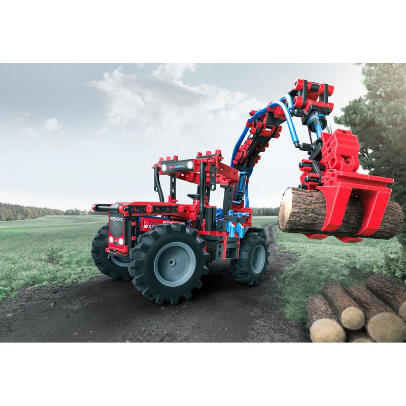 Jucarii, Copii si Bebe - Jucarii si jocuri - Seturi de constructie si cuburi - Seturi de constructie - Kit STEM Strong Pneumatics, Fischertechnik - Infinity.ro