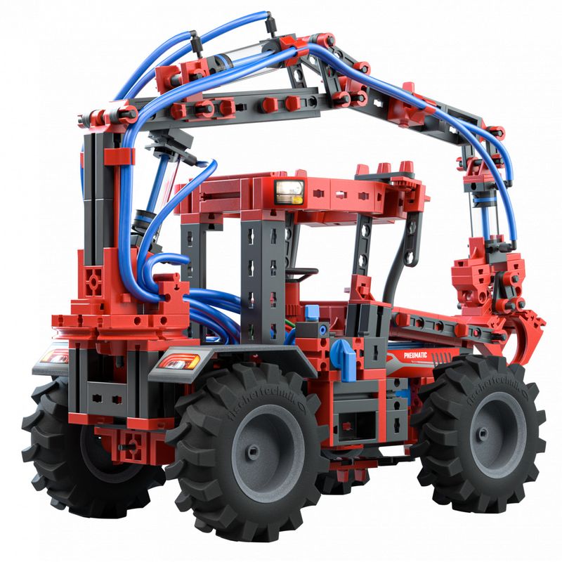Jucarii, Copii si Bebe - Jucarii si jocuri - Seturi de constructie si cuburi - Seturi de constructie - Kit STEM Strong Pneumatics, Fischertechnik - Infinity.ro