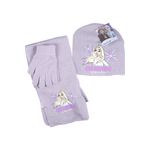 Fashion, accesorii si bijuterii - Copii - Accesorii copii - Caciuli si palarii copii - Set caciula-fular-manusi Frozen HW4011 54 cm Violet - Infinity.ro