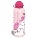 Carti si Birotica - Rechizite - Rucsacuri si genti scolare - Set cutie sandwich plastic fara BPA si sticla apa din aluminiu Unicorn, 400 ml Multicolor - Infinity.ro