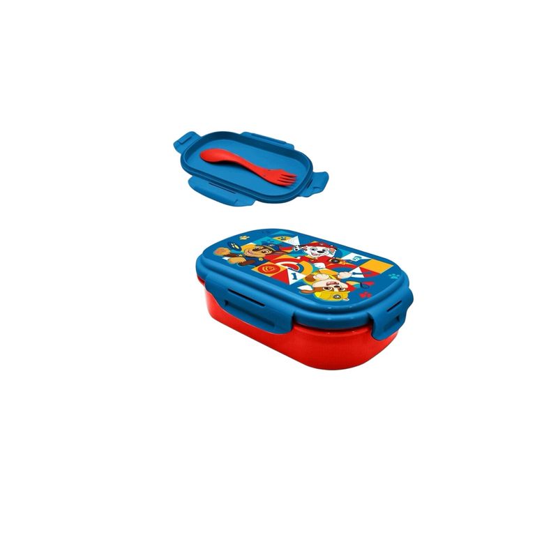 Carti si Birotica - Rechizite - Rucsacuri si genti scolare - Cutie sandvis cu tacamuri si sticla de apa 400ml tritan Paw Patrol 21 x 14 x 6 cm Multicolor - Infinity.ro
